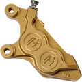 PERFORMANCE MACHINE (PM) 4-Piston Caliper - Gold Ops - Left Front 0052-2425-SMG