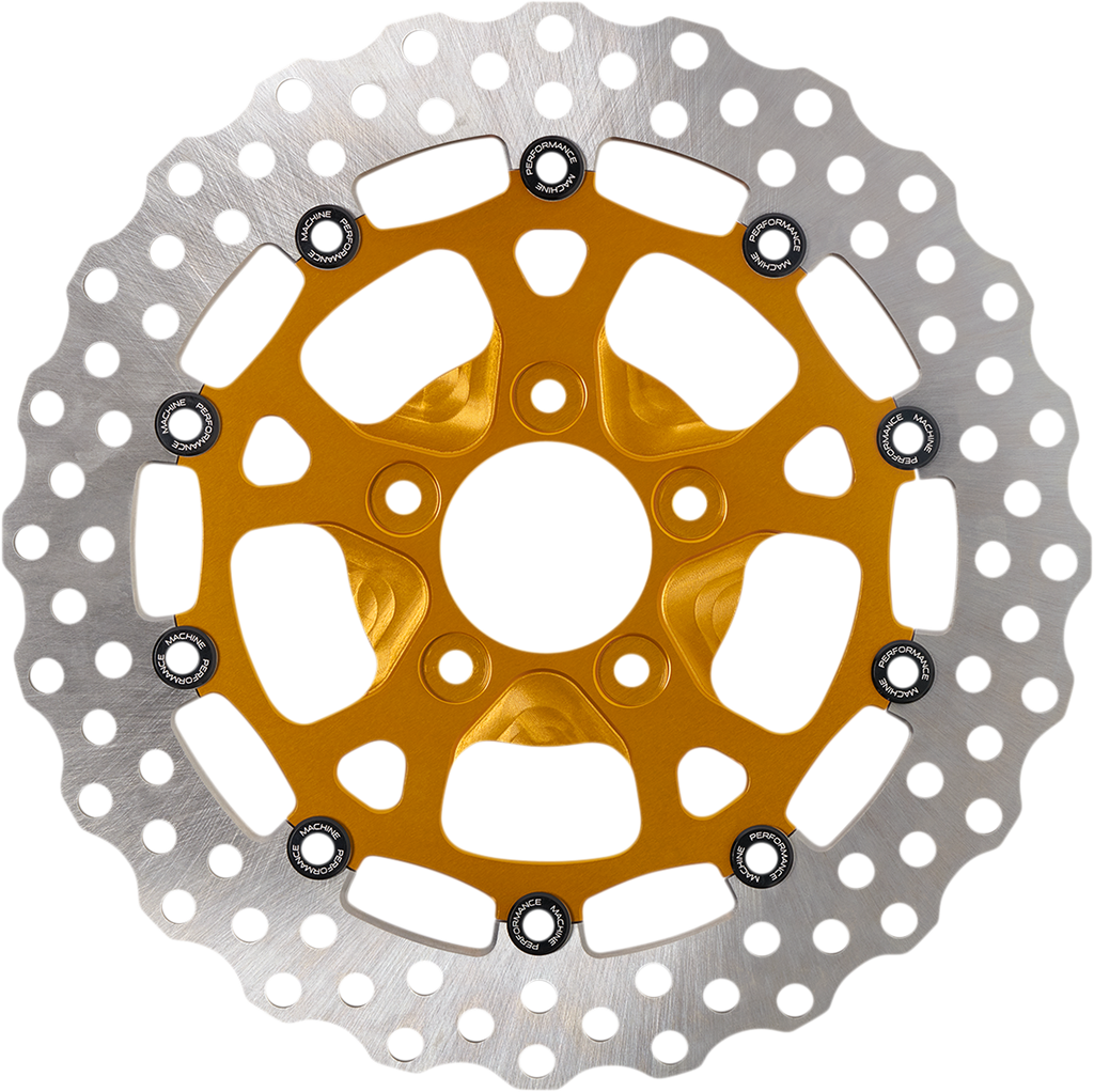 PERFORMANCE MACHINE (PM) Rear Dominator Rotor - 11.8" - Gold 0133-1807S-G
