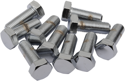 DRAG SPECIALTIES Bolts - Hex-Head - 3/8"-24 x 1-1/4" - Chrome MPB157