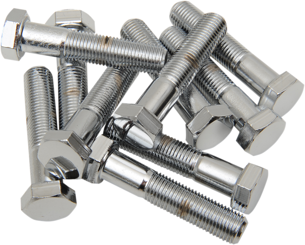 DRAG SPECIALTIES Bolts - Hex-Head - 3/8"-24 x 1-1/2" - Chrome MPB158