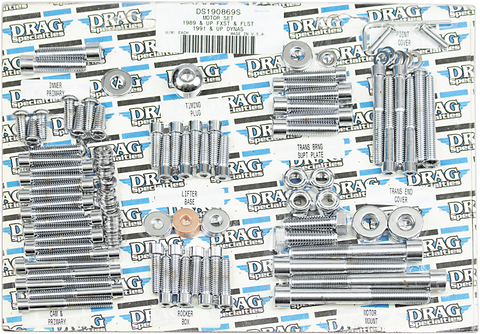 DRAG SPECIALTIES Bolt Kit - Motor - Socket-Head - Polished - Softail MK223S