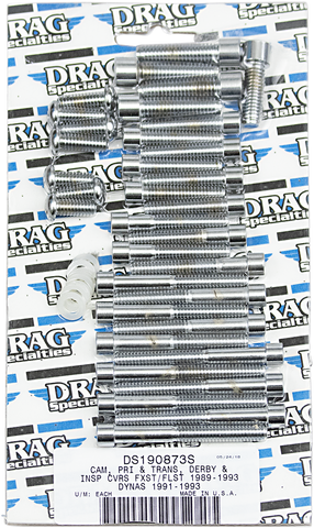 DRAG SPECIALTIES Bolt Kit - Primary - Socket-Head - Smooth MK197S