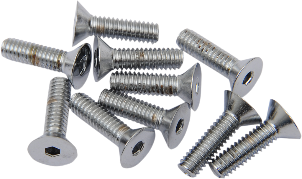 DRAG SPECIALTIES Bolts - Flat-Head - Chrome - 8-32 x 3/4" MPB568