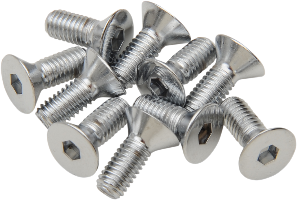 DRAG SPECIALTIES Bolts - Flat-Head - Chrome - 10-32 x 3/4" MPB573