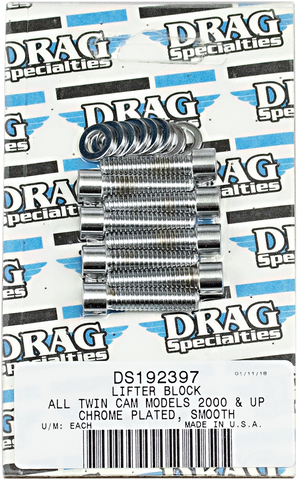 DRAG SPECIALTIES Bolt Kit - Lifter - Socket-Head - Smooth - Twin Cam MK378S