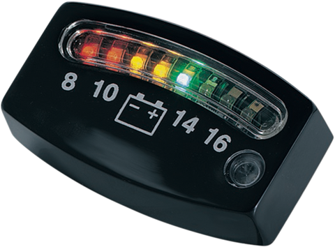 KURYAKYN LED Battery Gauge - Black - 2" x 3/4" x 3/16" 4218