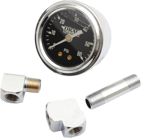 DRAG SPECIALTIES Oil Gauge Kit - Black - '52-'85 L44102-BX14