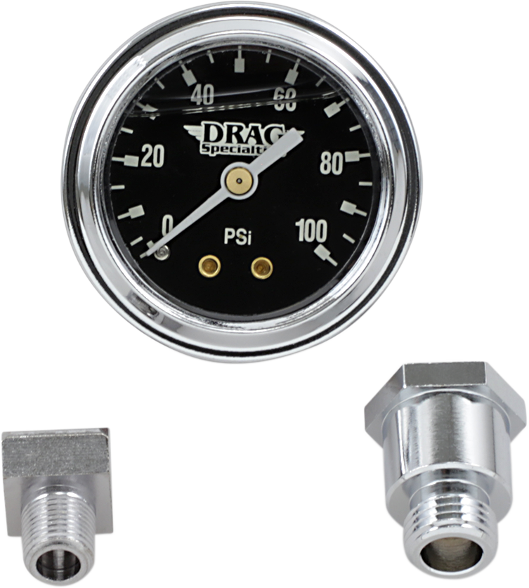 DRAG SPECIALTIES Oil Gauge Kit - Black - '70-'84 244111-BX14