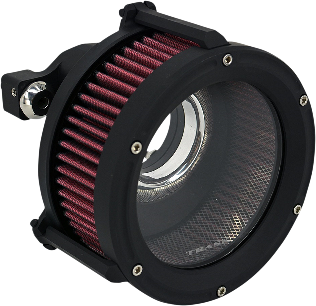 TRASK Assault Charge High-Flow Air Cleaner - Flat Black TM-1022-BK