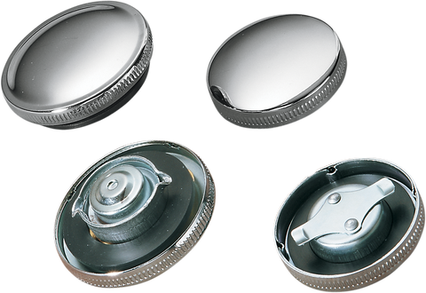 DRAG SPECIALTIES Gas Cap - Non-Vented - Chrome 03-0027-BC222