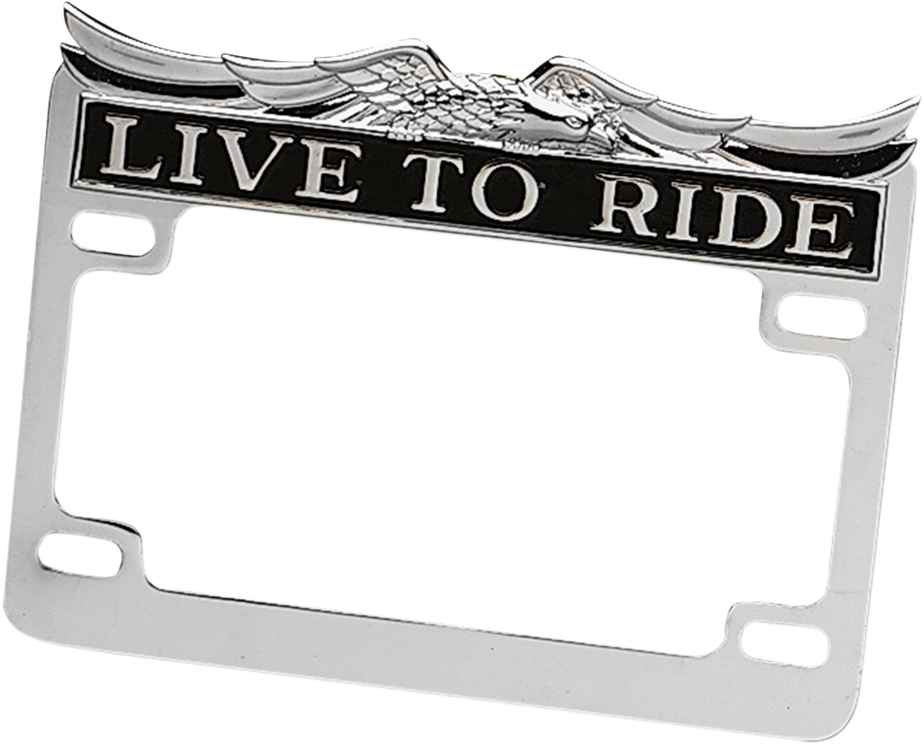 DRAG SPECIALTIES Chrome Live Ride License Frame 28-6014-BC732