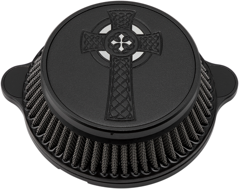 LA CHOPPERS Celtic Cross Air Cleaner - Black - M8 LA-2397-03B