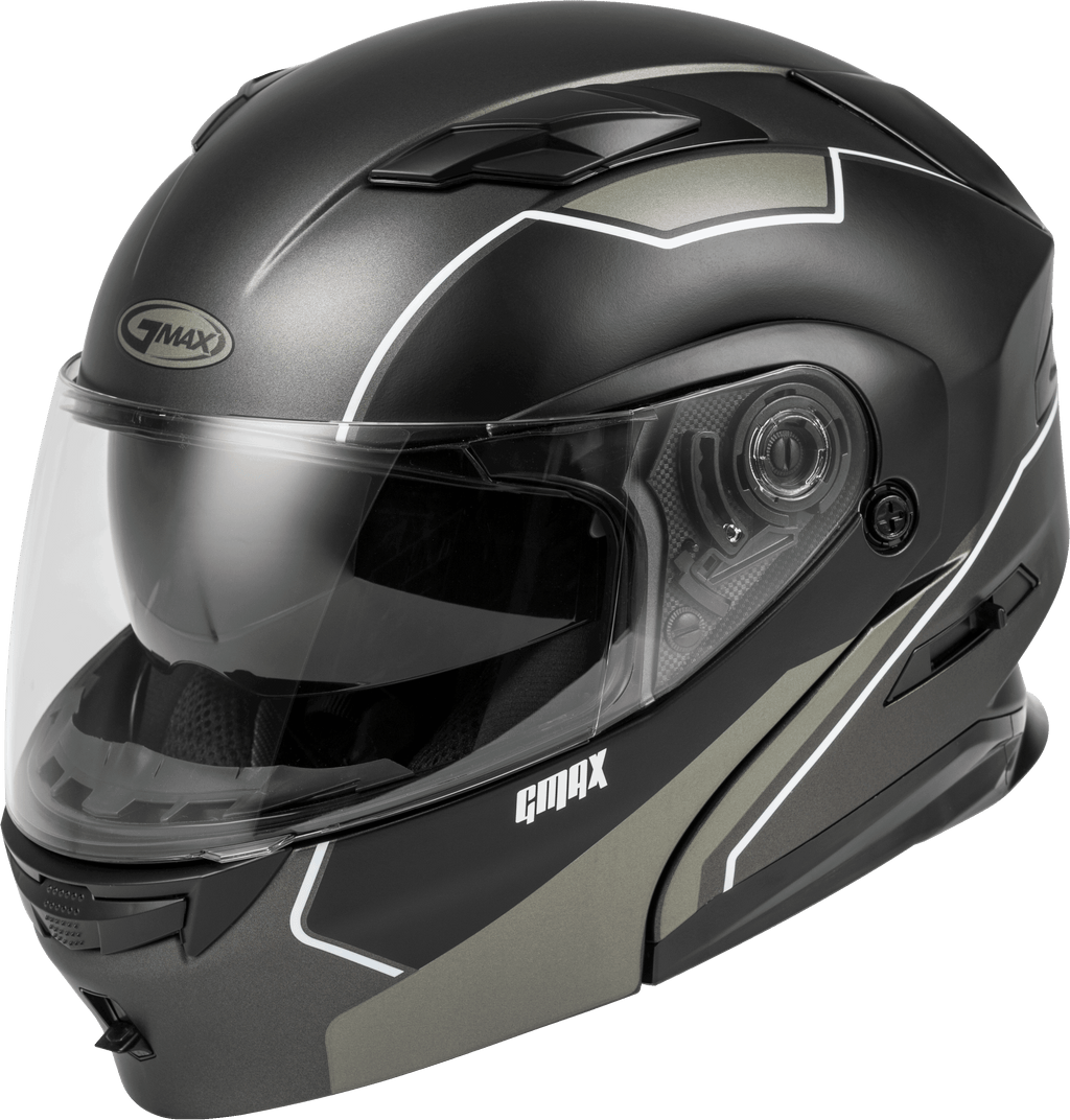 Md 01 Modular Exploit Helmet Matte Black/Silver Xl