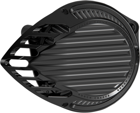 ROUGH CRAFTS Finned Air Cleaner - Black RC-600-000