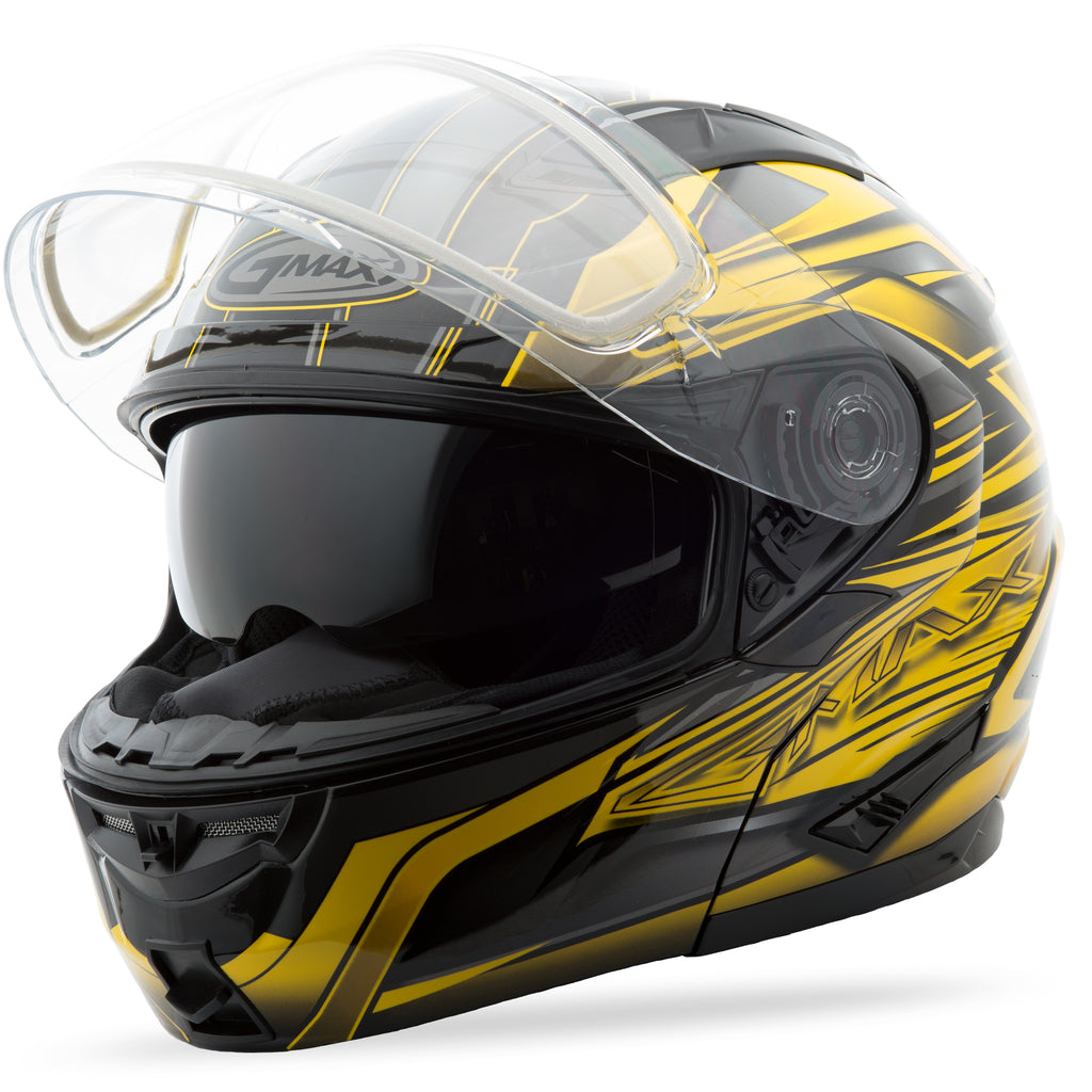 Gm 64s Modular Carbide Snow Helmet Black/Yellow 2x