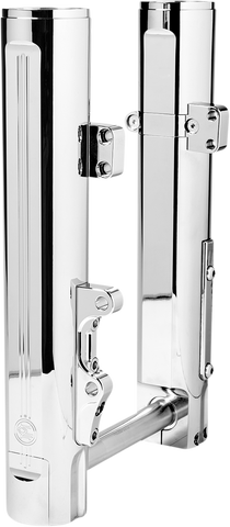PERFORMANCE MACHINE (PM) Lower Fork Leg - Chrome - Single Disc - 49 mm 0208-2178-CH
