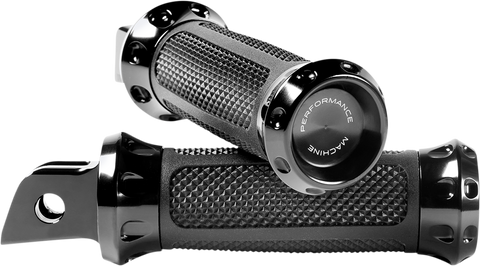 PERFORMANCE MACHINE (PM) Over Drive Footpeg - M8 - Black 0035-1243M-B