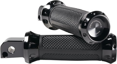 PERFORMANCE MACHINE (PM) Over Drive Footpeg - M8 - Passenger - Black 0035-1245M-B