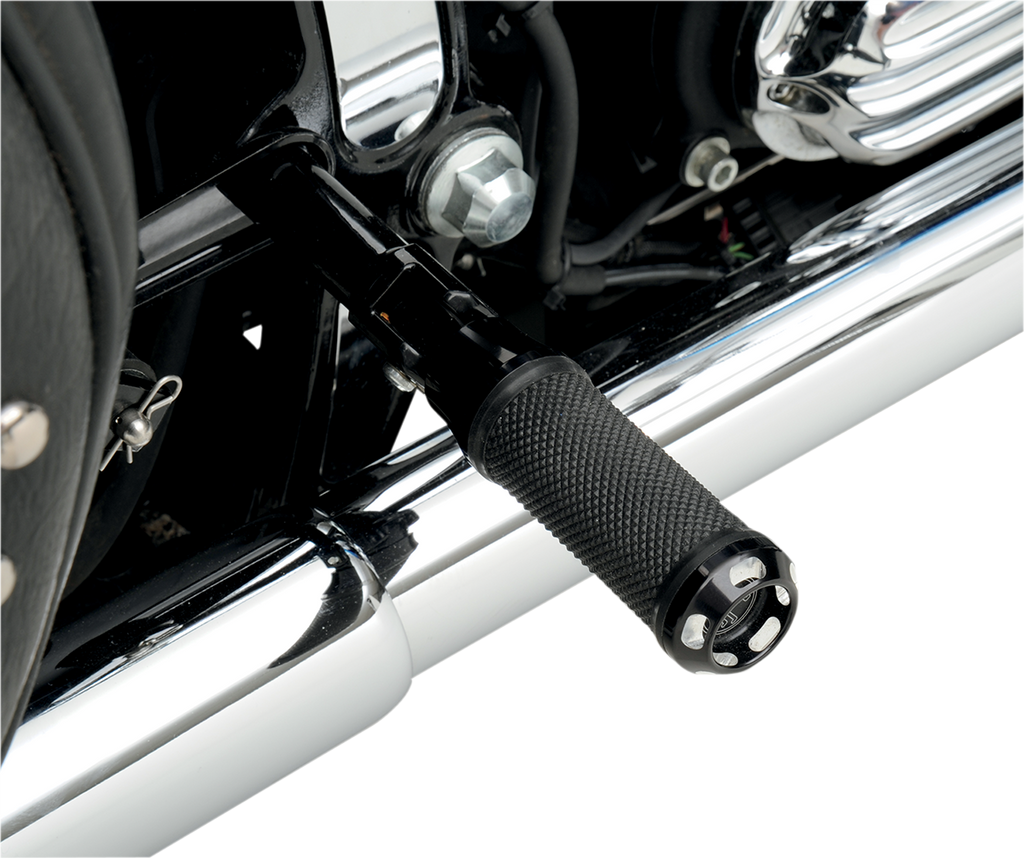 PERFORMANCE MACHINE (PM) Apex Footpegs - Straight - Black 0035-1097-BM