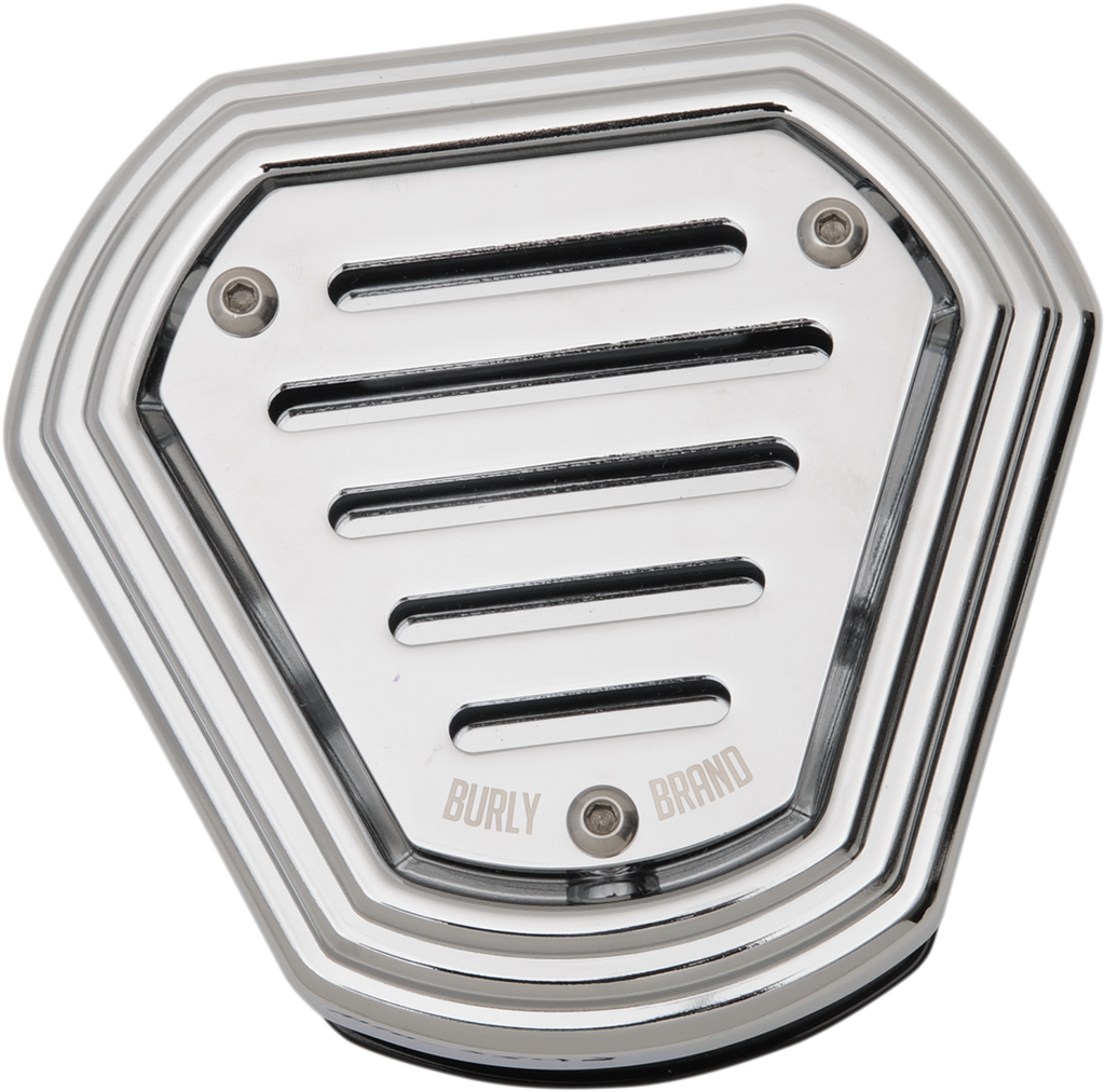 BURLY BRAND Burley Air Cleaner -  Chrome - FLH B09-0011C