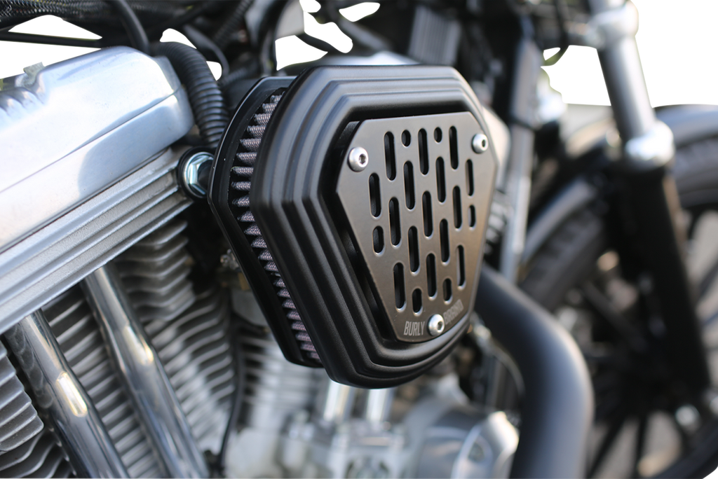 BURLY BRAND Burley Air Cleaner -  Chrome - XL B09-0012C
