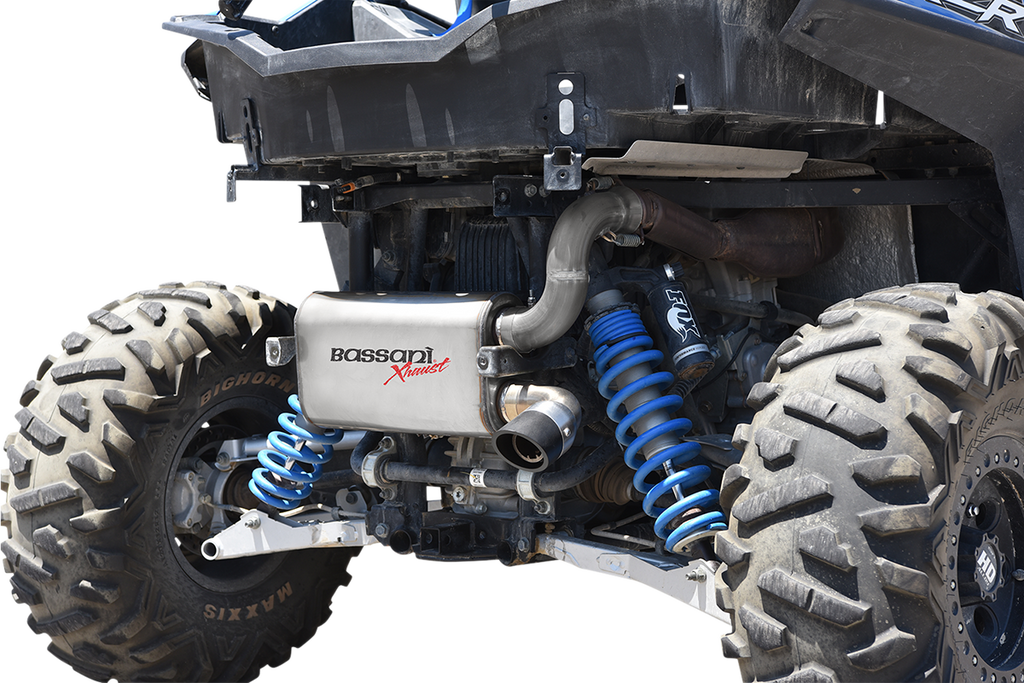 BASSANI XHAUST Muffler - Stainless Steel - RZR XP 900 6R9017