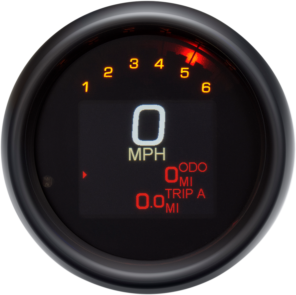 DAKOTA DIGITAL Tank Speedometer - Black Bezel - 3-3/8" MLX-3000-K