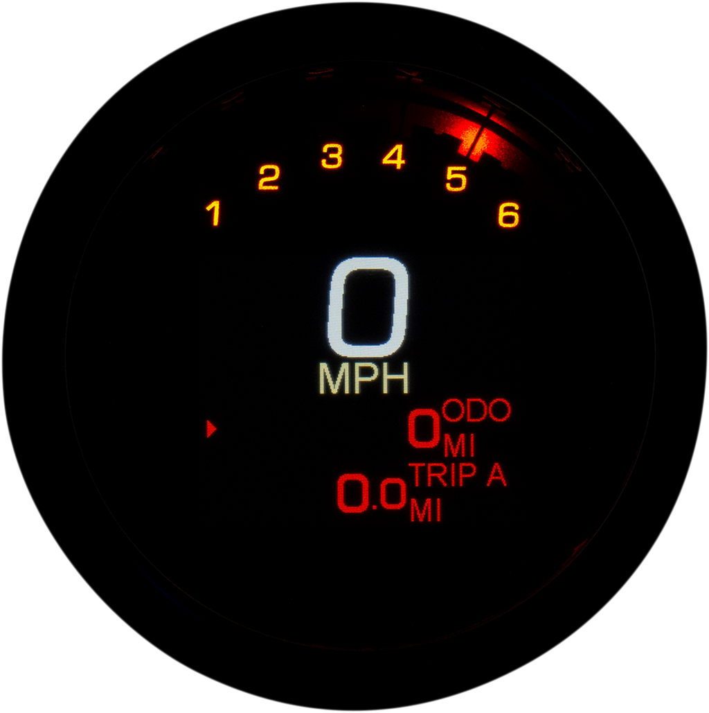 DAKOTA DIGITAL Tank Speedometer - Black Bezel - 3-3/8" MLX-3004-K