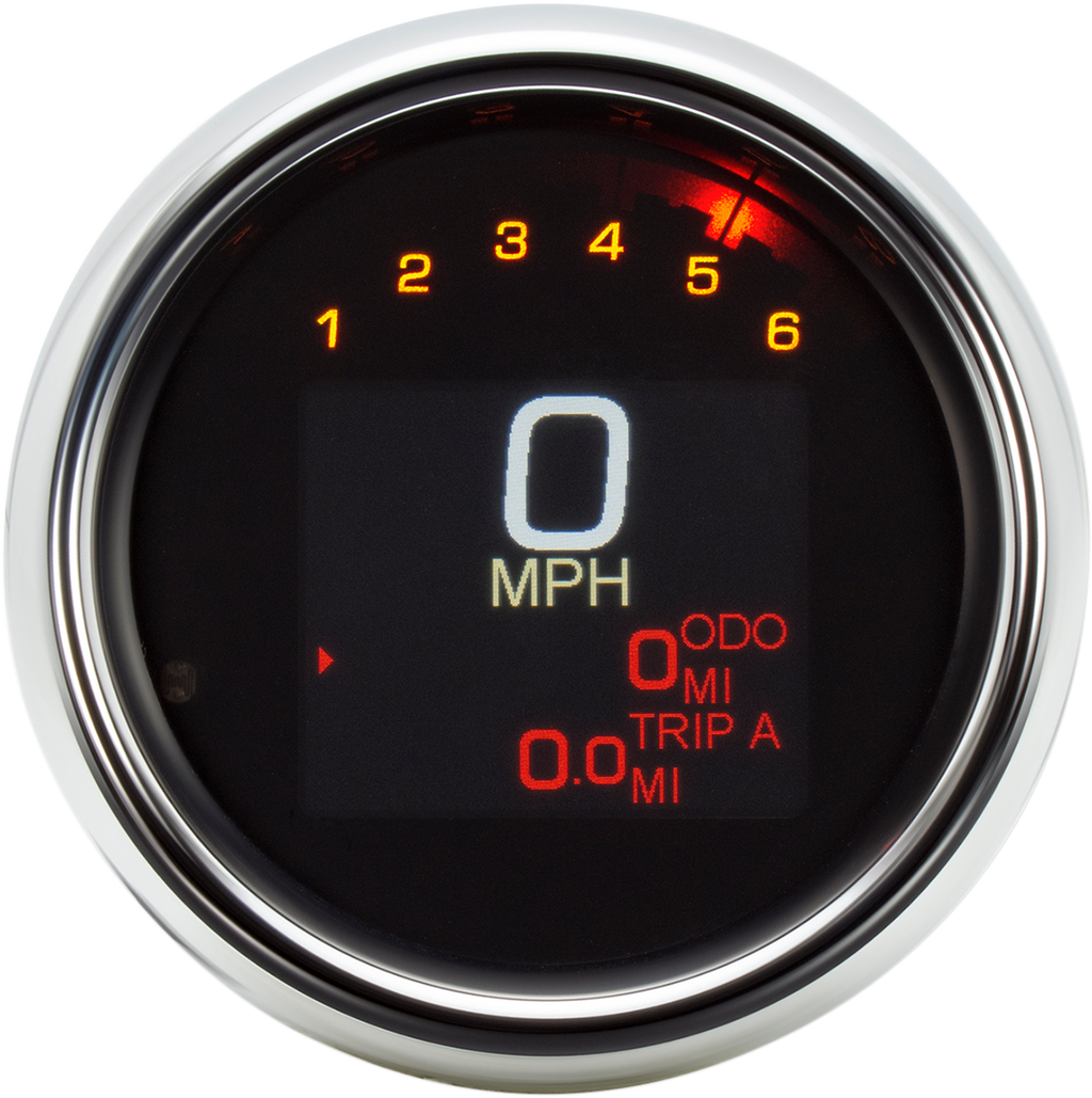 DAKOTA DIGITAL Tank Speedometer - Chrome Bezel - 3-3/8" MLX-3000