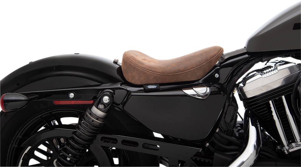 DRAG SPECIALTIES Bobber Solo Seat - Brown - Distressed - XL '10-'22 0804-0742