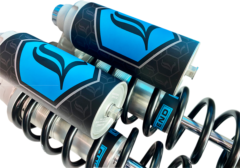 LEGEND SUSPENSION REVO ARC Piggyback Shocks - Heavy Duty -  Clear - 13" - '04+ Sportster 1310-1943