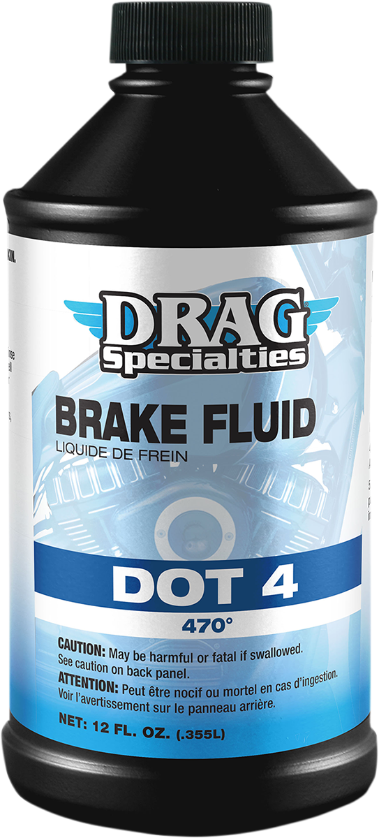 DRAG SPECIALTIES OIL DOT 4 Brake Fluid - 12 U.S. fl oz. 37030013