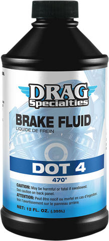 DRAG SPECIALTIES OIL DOT 4 Brake Fluid - 12 U.S. fl oz. 37030013