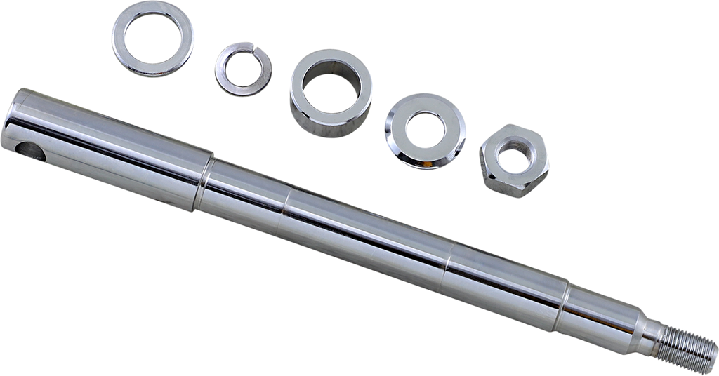 DRAG SPECIALTIES Axle Kit - Front - Chrome 339185
