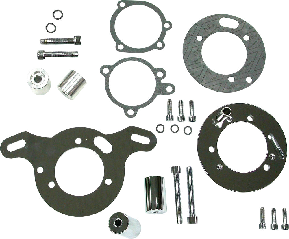Chrome Aircleaner Adapter S&S To Cv