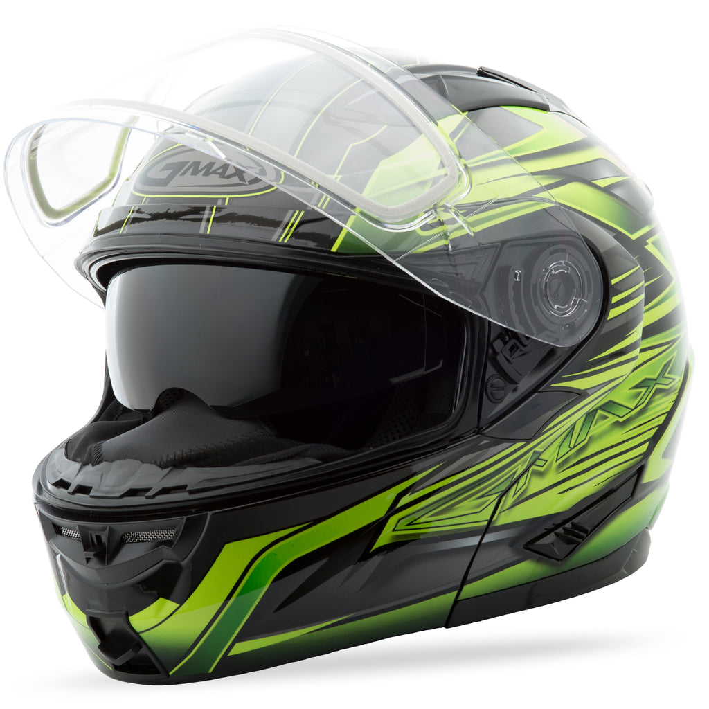 Gm 64s Modular Carbide Snow Helmet Black/Green Xs
