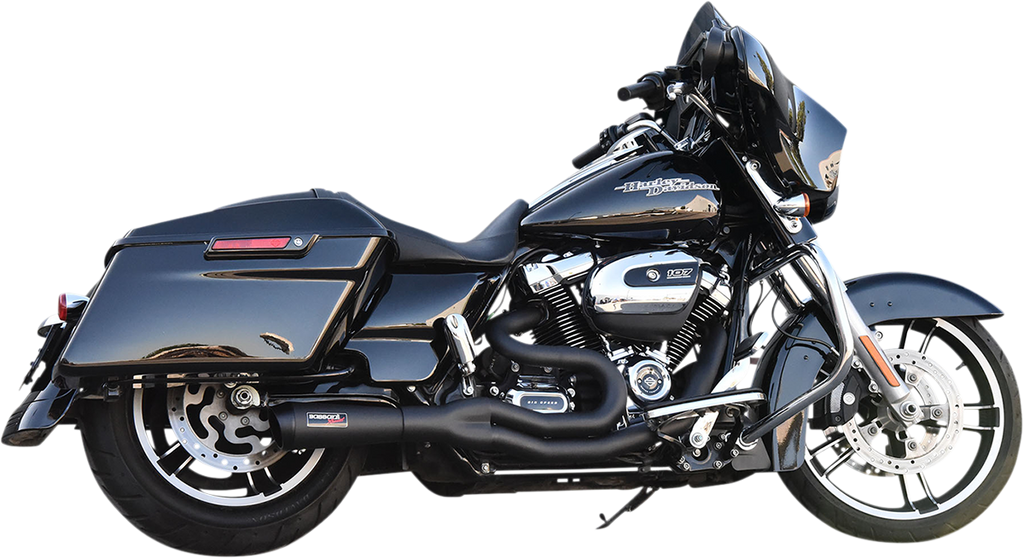 BASSANI XHAUST 2:1 Exhaust - Black 1F68B