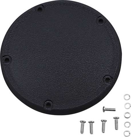 DRAG SPECIALTIES Derby Cover - Wrinkle Black - Softail D33-0118WB