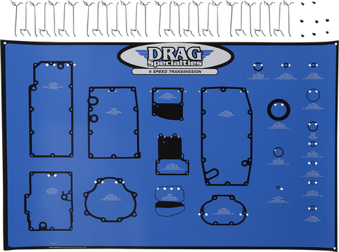 DRAG SPECIALTIES Gasket Board - 6 Speed 0934-6983