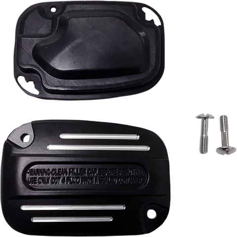 DRAG SPECIALTIES Master Cylinder Cover - Clutch - Black 78577