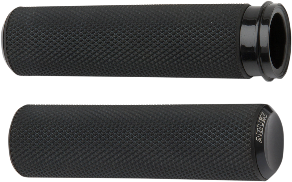 ARLEN NESS Grips - Knurled - TBW - Black 07-327