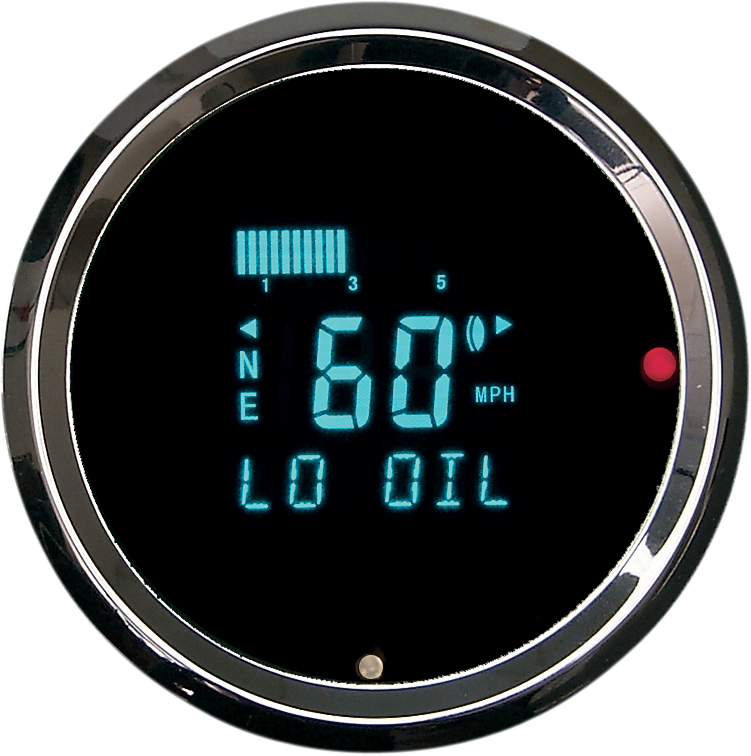 DAKOTA DIGITAL 3011 Round Digital Speedometer with Indicators - 3-3/8" HLY-3011