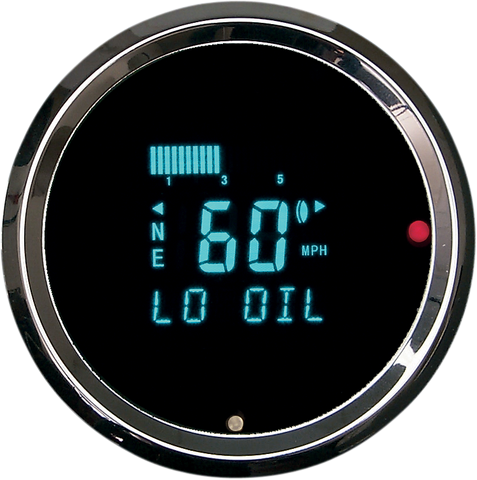 DAKOTA DIGITAL 3011 Round Digital Speedometer with Indicators - 3-3/8" HLY-3011