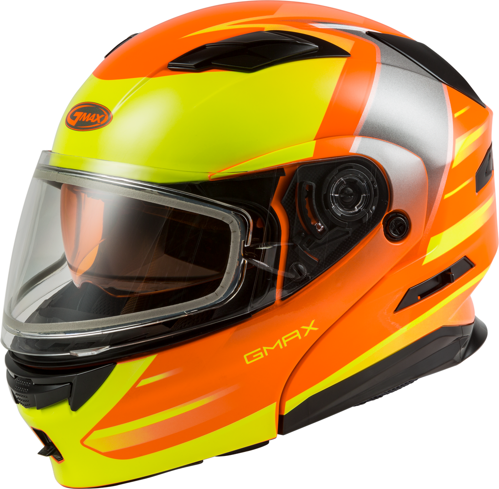 Md 01s Modular Snow Helmet Descendant Neon Org/Hi Vis 2x