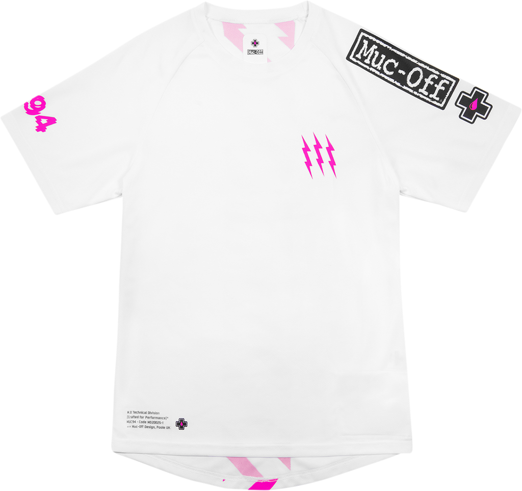 MUC-OFF USA Riders Short-Sleeve Jersey - White - Small 20481