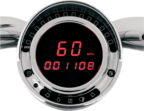 DAKOTA DIGITAL Big Dog Direct Plug-In Speedometer - Red LED BD-140-R