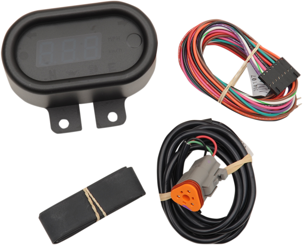 DAKOTA DIGITAL 5000 Series Classic Speedometer - Black - 2" H x 3.5" W MCL-5400-K