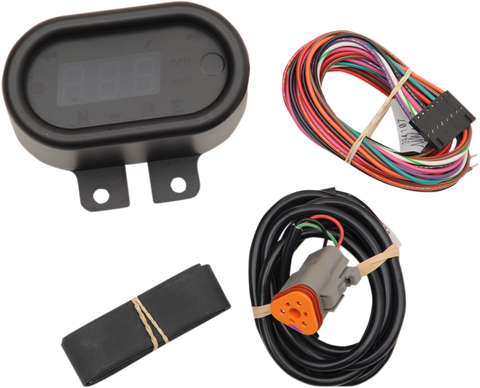 DAKOTA DIGITAL 5000 Series Classic Speedometer - Black - 2" H x 3.5" W MCL-5400-K