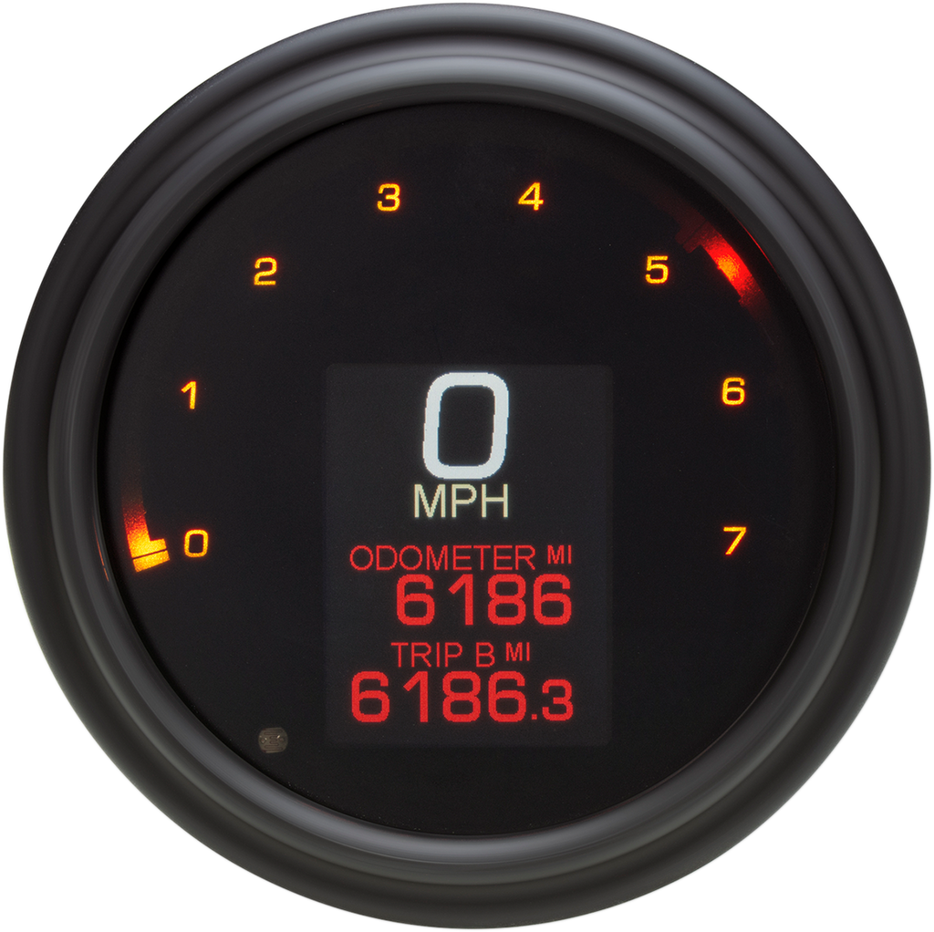 DAKOTA DIGITAL Tank Speedometer - Black Bezel - 4.5" MLX-2004-K