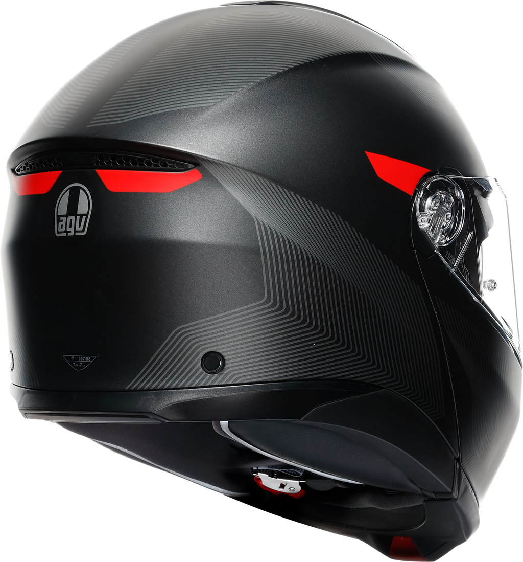 AGV Tourmodular Helmet - Frequency - Gunmetal/Red - 2XL 211251F2OY00516